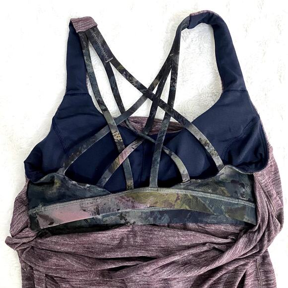 Lululemon Free To Be Serene Tank Heathered Black Cherry Radiant Multi 6 - Picture 9 of 9
